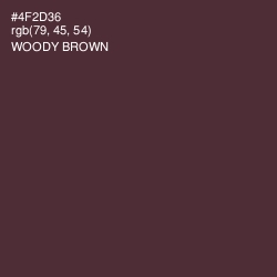 #4F2D36 - Woody Brown Color Image